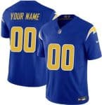 Los Angeles Chargers Customized Limited Royal FUSE Vapor Jersey