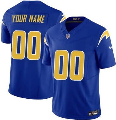 Los Angeles Chargers Customized Limited Royal FUSE Vapor Jersey