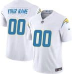 Los Angeles Chargers Customized Limited White FUSE Vapor Jersey