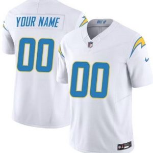 Los Angeles Chargers Customized Limited White FUSE Vapor Jersey