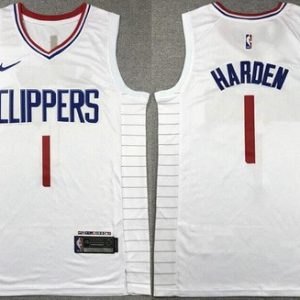 Los Angeles Clippers #1 James Harden White Icon Swingman Jersey