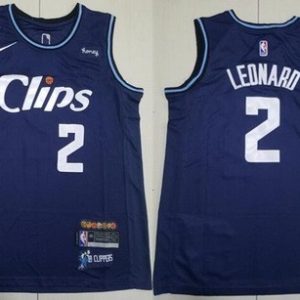 Los Angeles Clippers #2 Kawhi Leonard Navy 2023 City Icon Sponsor Swingman Jersey