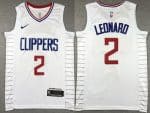 Los Angeles Clippers #2 Kawhi Leonard White Icon Swingman Jersey