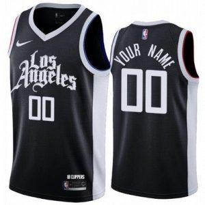 Los Angeles Clippers Customized Black 2021 City Stitched Swingman Jersey