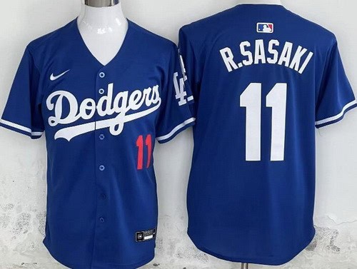 Los Angeles Dodgers #11 Roki Sasaki Blue Limited Jersey