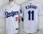 Los Angeles Dodgers #11 Roki Sasaki White Limited Jersey