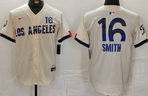 Los Angeles Dodgers #16 Will Smith Cream City Connect Limited Jersey