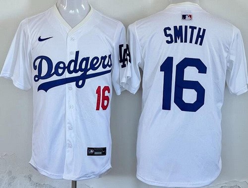 Los Angeles Dodgers #16 Will Smith White Limitedd Jersey