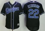 Los Angeles Dodgers #22 Clayton Kershaw Black Fashion Cool Base Jersey
