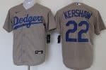 Los Angeles Dodgers #22 Clayton Kershaw Gray Alternate 2020 Cool Base Jersey