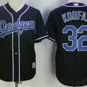 Los Angeles Dodgers #32 Sandy Koufax Black Fashion Cool Base Jersey