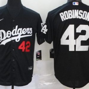 Los Angeles Dodgers #42 Jackie Robinson Black 2020 Cool Base Jersey