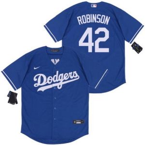 Los Angeles Dodgers #42 Jackie Robinson Blue 2020 Cool Base Jersey