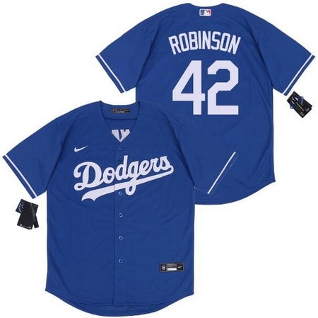 Los Angeles Dodgers #42 Jackie Robinson Blue 2020 Cool Base Jersey