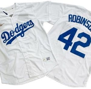 Los Angeles Dodgers #42 Jackie Robinson White Cooperstown Collection Jersey