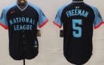 Los Angeles Dodgers #5 Freddie Freeman Navy 2024 All Star Limited Jersey