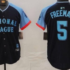 Los Angeles Dodgers #5 Freddie Freeman Navy 2024 All Star Limited Jersey