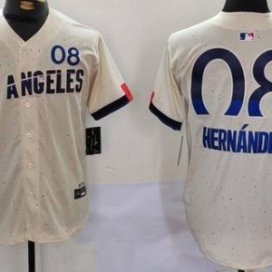 Los Angeles Dodgers #8 Enrique Hernandez Cream City Connect Limited Jersey