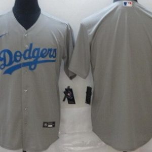 Los Angeles Dodgers Blank Gray Alternate Cool Base Jersey