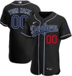 Los Angeles Dodgers Customized Black Authentic Jersey