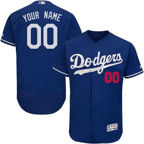Los Angeles Dodgers Customized Blue FlexBase Jersey