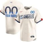 Los Angeles Dodgers Customized Cream 2024 City Connect Limtied Jersey
