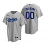 Los Angeles Dodgers Customized Gray Alternate 2020 Cool Base Jersey