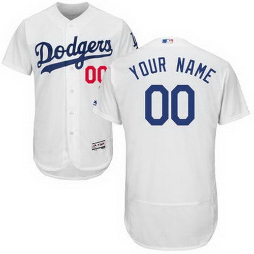 Los Angeles Dodgers Customized White FlexBase Jersey