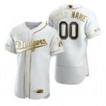 Los Angeles Dodgers Customized White Gold 2020 FlexBase Jersey