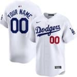 Los Angeles Dodgers Customized White Limited Jersey