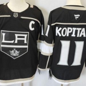 Los Angeles Kings #11 Anze Kopitar Black Fanatics Authentic Jersey