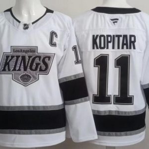 Los Angeles Kings #11 Anze Kopitar White Authentic Jersey