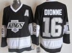 Los Angeles Kings #16 Marcel Dionne Black Throwback Jersey