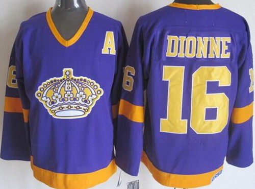 Los Angeles Kings #16 Marcel Dionne Purple Retro Jersey