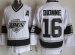Los Angeles Kings #16 Marcel Dionne White Throwback Jersey