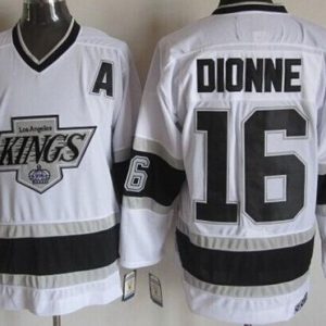 Los Angeles Kings #16 Marcel Dionne White Throwback Jersey