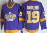 Los Angeles Kings #19 Butch Goring Purple Throwback Jersey