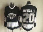 Los Angeles Kings #20 Luc Robitaille Black Throwback Jersey