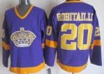 Los Angeles Kings #20 Luc Robitaille Purple Retro Jersey