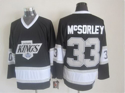 Los Angeles Kings #33 Marty McSorley Black Throwback Jersey
