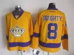 Los Angeles Kings #8 Drew Doughty Yellow Throwback Jersey