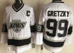 Los Angeles Kings #99 Wayne Gretzky White Throwback Jersey