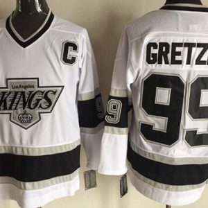 Los Angeles Kings #99 Wayne Gretzky White Throwback Jersey