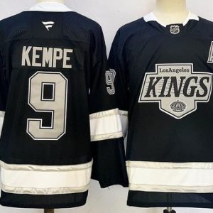 Los Angeles Kings #9 Adrian Kempe Black Alternate Authentic Jersey