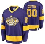 Los Angeles Kings Customized Purple Throwback Jersey