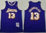 Los Angeles Lakers #13 Wilt Chamberlain Purple 1971 Throwback Swingman Jersey