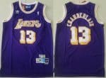Los Angeles Lakers #13 Wilt Chamberlain Purple Hollywood Classic Throwback Swingman Jersey