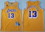 Los Angeles Lakers #13 Wilt Chamberlain Yellow Hollywood Classic Swingman Jersey
