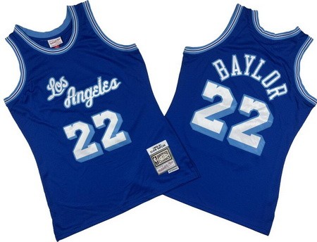 Los Angeles Lakers #22 Elgin Baylor Blue 1960 Throwback Swingman Jersey