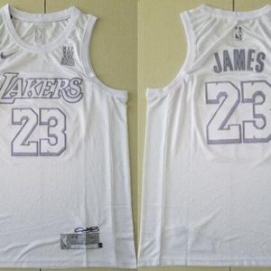 Los Angeles Lakers #23 LeBron James White MVP Swingman Jersey
